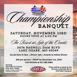 RSVP deadline closing in for Lucas Oil Speedway Championship Banquet