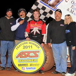 Covington Takes New Ride to ASCS Sooner Victory Lane at Lawton!