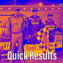 ‘HARD CLAY FINALE’ RESULTS SUMMARY – ORANGE COUNTY FAIR SPEEDWAY THURSDAY, OCTOBER 24, 2024