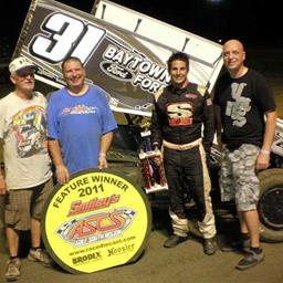 Attached Photo: Brandon Berryman snared his first Smiley&amp;#39;s Racing Products ASCS Gulf South win of the year in Friday night&amp;#39;s 25-lap main event at Beaumont&amp;#39;s Golden Triangle Raceway Park. (ASCS Gulf South photo)
