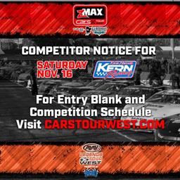 Entry. Blank and Comp Schedule Kern Nov. 15-16