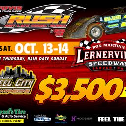 HOVIS RUSH SERIES TO CLOSE OUT 2023 SEASON AT LERNERVILLE THIS WEEKEND FOR THE &quot;STEEL CITY STAMPEDE&quot;; FLYNN&#39;S TIRE LATE MODEL TOUR PLUS RUSH SPRINTS &amp;