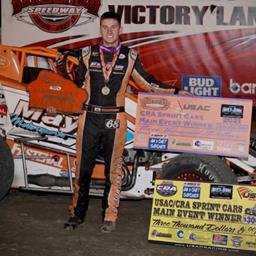 Chase Johnson Rallies From 16th to Win USAC/CRA Event With Last-Lap Pass