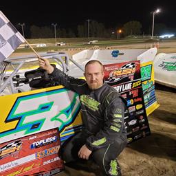 JEREMY WONDERLING CONTINUES DOMINANCE AT GENESEE WITH HIS 7TH STRAIGHT HOVIS RUSH LATE MODEL VICTORY TO SWEEP THE 2-NIGHT FLYNN’S TIRE TOUR “TOPLESS N