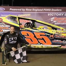 Mahaney finds late magic to score modified win, Reeves and Lussier take sportsman doubles