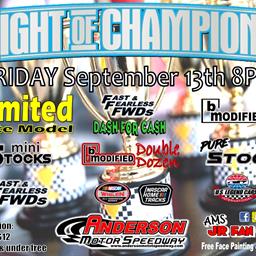 NEXT EVENT: Night Of Champions Friday Sept. 13, 8pm