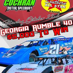 SOUTHERN ALL-STARS GEORGIA RUMBLE 40 THIS SATURDAY NOW PAYING $5000 TO WIN
