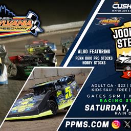 &quot;JOOK GEORGE STEEL CITY CLASSIC&quot; SATURDAY AT PITTSBUGH FOR HOVIS RUSH LATE MODEL FLYNN&#39;S TIRE/GUNTER&#39;S HONEY TOUR PAYING A MINIMUM OF $6,010 TO-WIN
