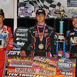 Axsom Aces USAC Midwest Midget Championship finale at Jefferson County