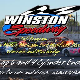 100 Lap 6 and 4 Cylinder Enduro at Winston Speedway!