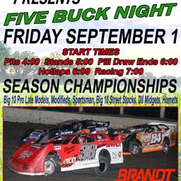 Lincoln Speedway Season Championship Friday, Sept 1st