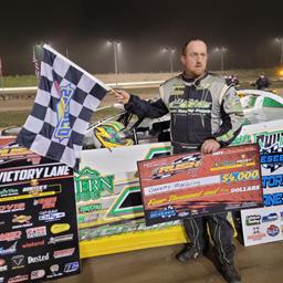 JEREMY WONDERLING WINS A BARNBURNER IN FRONT OF A RAUCOUS GENESEE COUNTY FAIR CROWD FOR 2ND STRAIGHT $4,000 HOVIS RUH LATE MODEL FLYNN’S TIRE/GUNTER T