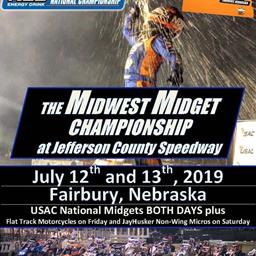 USAC Midgets Return to Jefferson County Speedway for Midwest Midget Championships on July 12-13