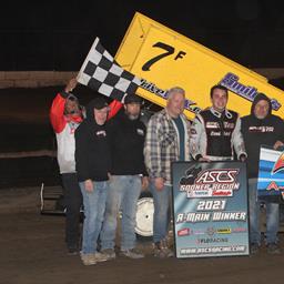 Noah Harris Captures First ASCS Sooner Victory At Caney Valley Speedway