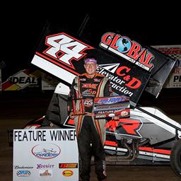 Chris Martin Wins the Battle with Sprint Invaders at Lee County Speedway