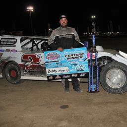 THREE SWEEPS AT THE PETTIT SHOOTOUT LED BY BOBBY HOGGE WINNING THE IMCA MODIFIEDS IN WATSONVILLE