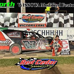 Caleb Iverson grabs first 2025 victory at Red Cedar Speedway