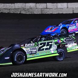 Fairbury Speedway (Fairbury, IL) – World of Outlaws Case Late Model Series – FALS Frenzy – October 7th, 2023. (Josh James photo)