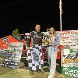 DEFENDING HOIVS RUSH SPORTSMAN MOD CHAMP CHAS WOLBERT 2-FOR-2 IN 2025 FOLLOWING TRI-CITY WIN