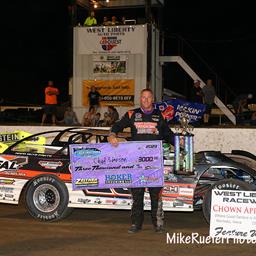 Chad Simpson survives late race drama to Win at West Liberty