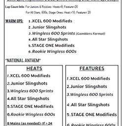 9/7/24 Wingless 600 Sprints Gamblers $500/All General Admission $5