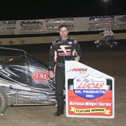 Darland Earns $5,000 for Victory in POWRi Midget Stampede Finale at Cowtown Speedway