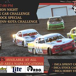 Friday, July 26 - Fan Appreciation Night | Sanders Stock Car Challenge | IMCA Hobby Stock Special | INEX Legend Minn-Kota Challenge