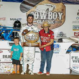 Last pass lifts Thornton to Cowboy Classic win as 32nd annual Lucas Oil Show-Me 100 Presented by Missouri Division of Tourism begins