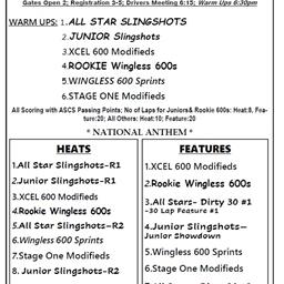 9/9/23 Hamlin Speedway - All Stars &quot;Dirty 30&quot;, All Divisions, GA $5 All Ages