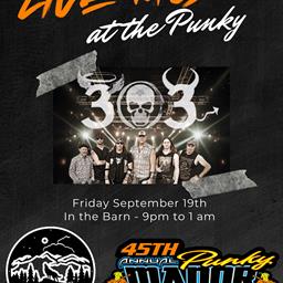 Illinois-Based Band &quot;303&quot; to Rock The Barn at Red Cedar Speedway During Punky Manor Weekend