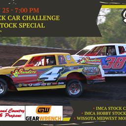 Thursday, July 25 - Sanders Stock Car Challenge | IMCA Hobby Stock Special | Meet &amp; Greet