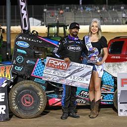 Thomas Meseraull Masters Win with POWRi National and West Midget Leagues at Lake Ozark Speedway