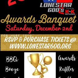 2017 POWRi Lonestar 600&#39;s Presented By K&amp;K Earthworks Awards Banquet up next