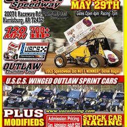 USCS Speedweek Invades Old No. 1 on Sunday, May 29