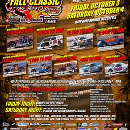 Fall Classic - October 3 - 4
