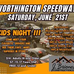 Kid&#39;s Night At the Worthington Speedway