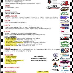 June 21, 2025 Race Day Information