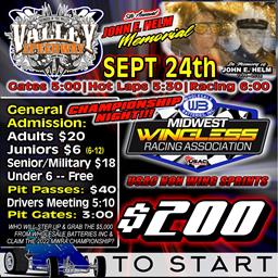 5th Annual John E. Helm Memorial THIS Saturday Night At Valley Speedway!!