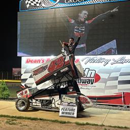 Ulrich Dominates to Score First Career 358 Sprint Car Victory at Lincoln Speedway