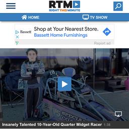 Insanely Talented 10 year old quarter midget driver