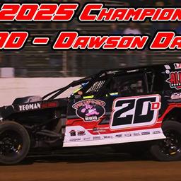 Dawson David Dominates to Secure 2025 POWRi B-Mod Championship