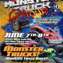 TONIGHT IS THE FINAL NIGHT FOR THE MONSTER TRUCKS, ONLINE TICKETS ARE CLOSED, TICKETS CAN STILL BE PURCHASED AT THE GATES!!