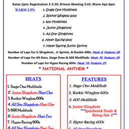 08-09-25 - Jr Slingshots Rising Star 2 of 3 + All Stars &amp; Jr PA Speedweek Finale