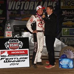 BELL ASCENDS TO TOP SPOT IN NIGHT 2 &quot;WESTERN WORLD&quot; MIDGET FEATURE