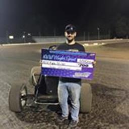 Kyle Miller Wins CGS Wingless Sprint Series Feature