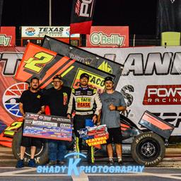 John Carney II Triumphant with POWRi Texas Sprint Series at Texas Motor Speedway