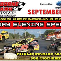 It&#39;s RACE DAY at Airborne Park Speedway!! Tonight is 358 Modified Championship Night!