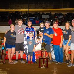 Feathers Finds Victory Lane, First Lee Stultz Memorial 4-Time Winner