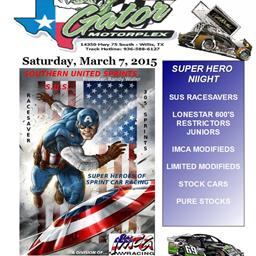March 7 -Southern United Sprints Opening Night (IMCA)