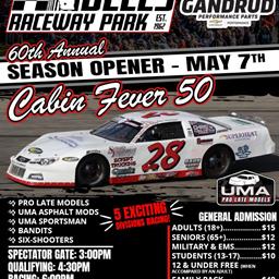 60th ANNUAL SEASON OPENER SET FOR MAY 7TH